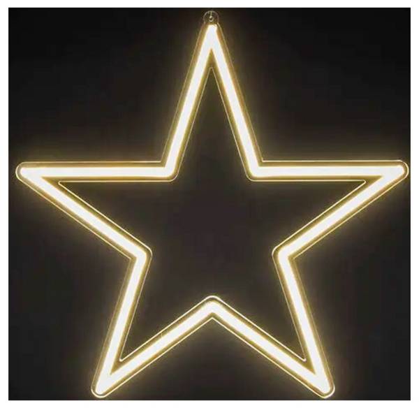 Konstsmide 2108-103 Étoile de Noël à LED étoile blanc chaud LED transparent(e), transparent
