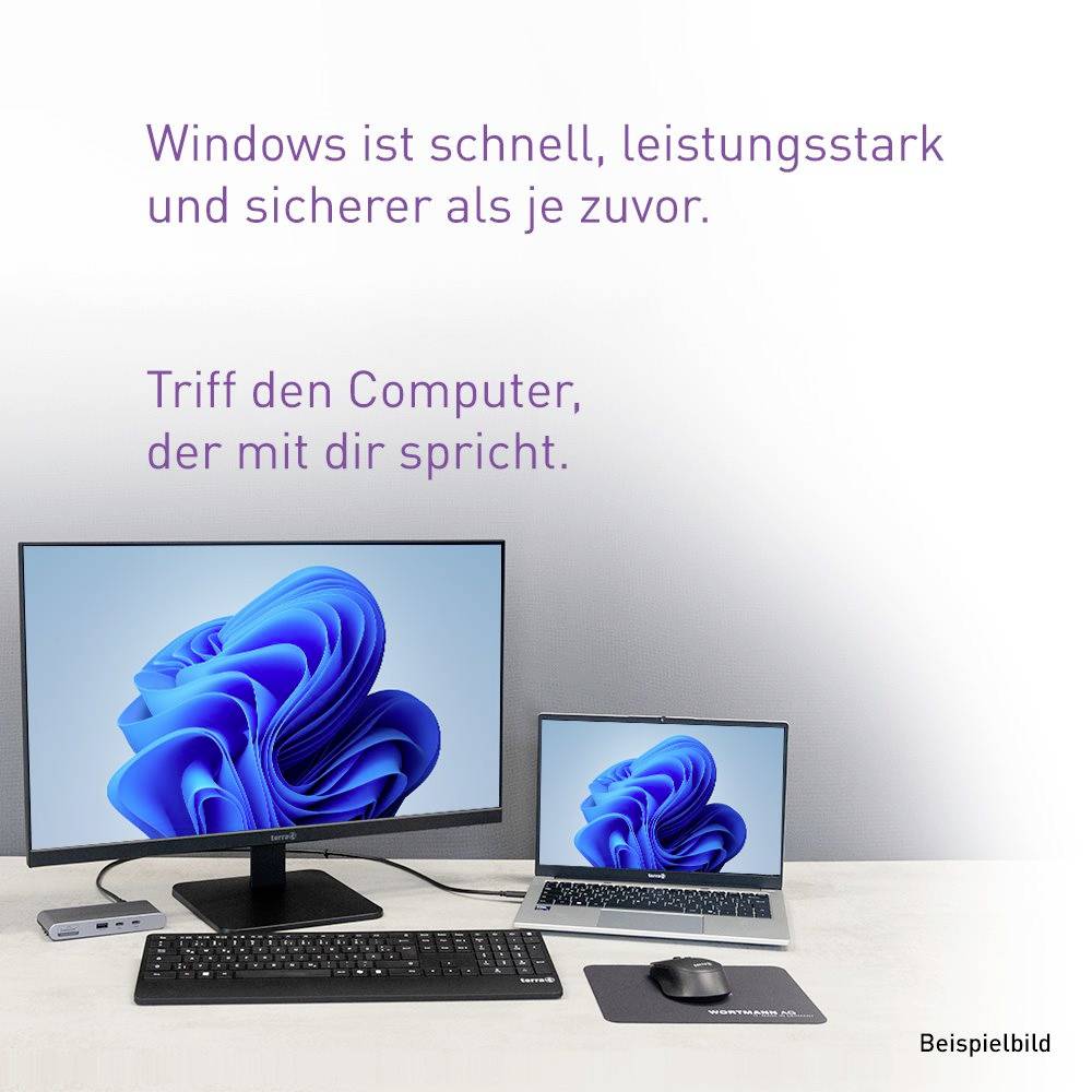 Terra Notebook 40.6 cm (16 pouces) WUXGA Intel® Core™ Ultra 5 125U 16 GB RAM allemand, QWERTZ 1220874-0