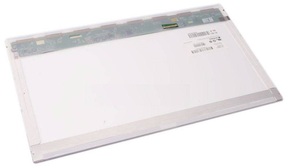 Panneau écran LCD plat avec une carte de circuit le long du bord supérieur, présenté sur fond blanc.