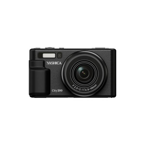 Yashica City 200 Appareil photo numérique 72 Mill. pixel Zoom optique: 10 x noir  avec flash intégré, écran pliable