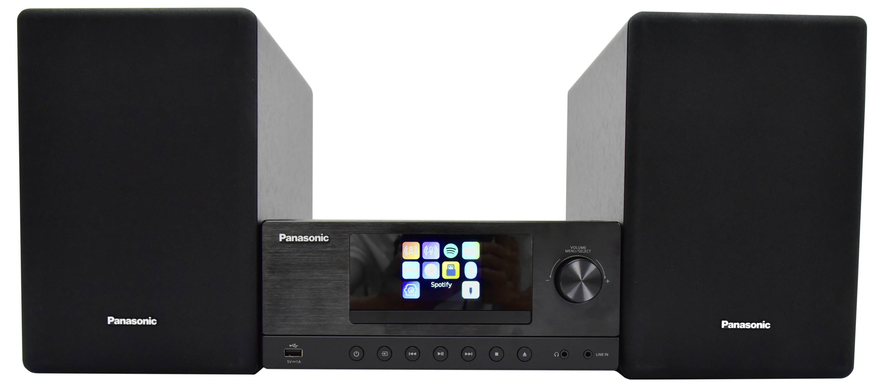 Panasonic SC-PMX112E-K Chaîne stéréo CD, DAB+, FM, WiFi, Air-Play, USB, 2 x 60 W noir-1