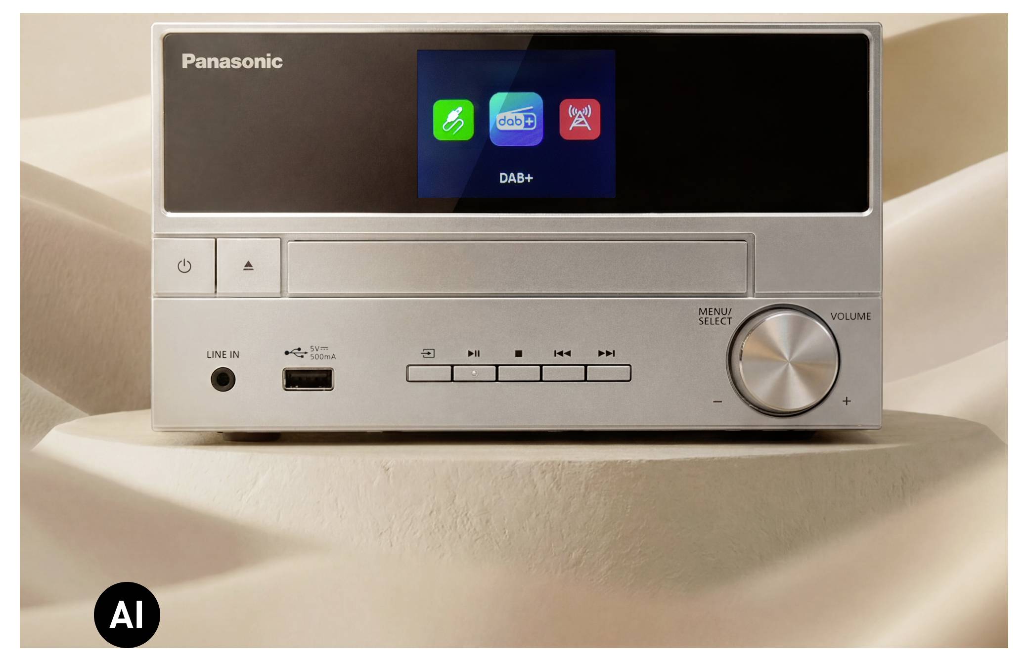 Panasonic SC-PM302E-S Chaîne stéréo Bluetooth, CD, USB, DAB+, FM, avec télécommande 20 W argent-8