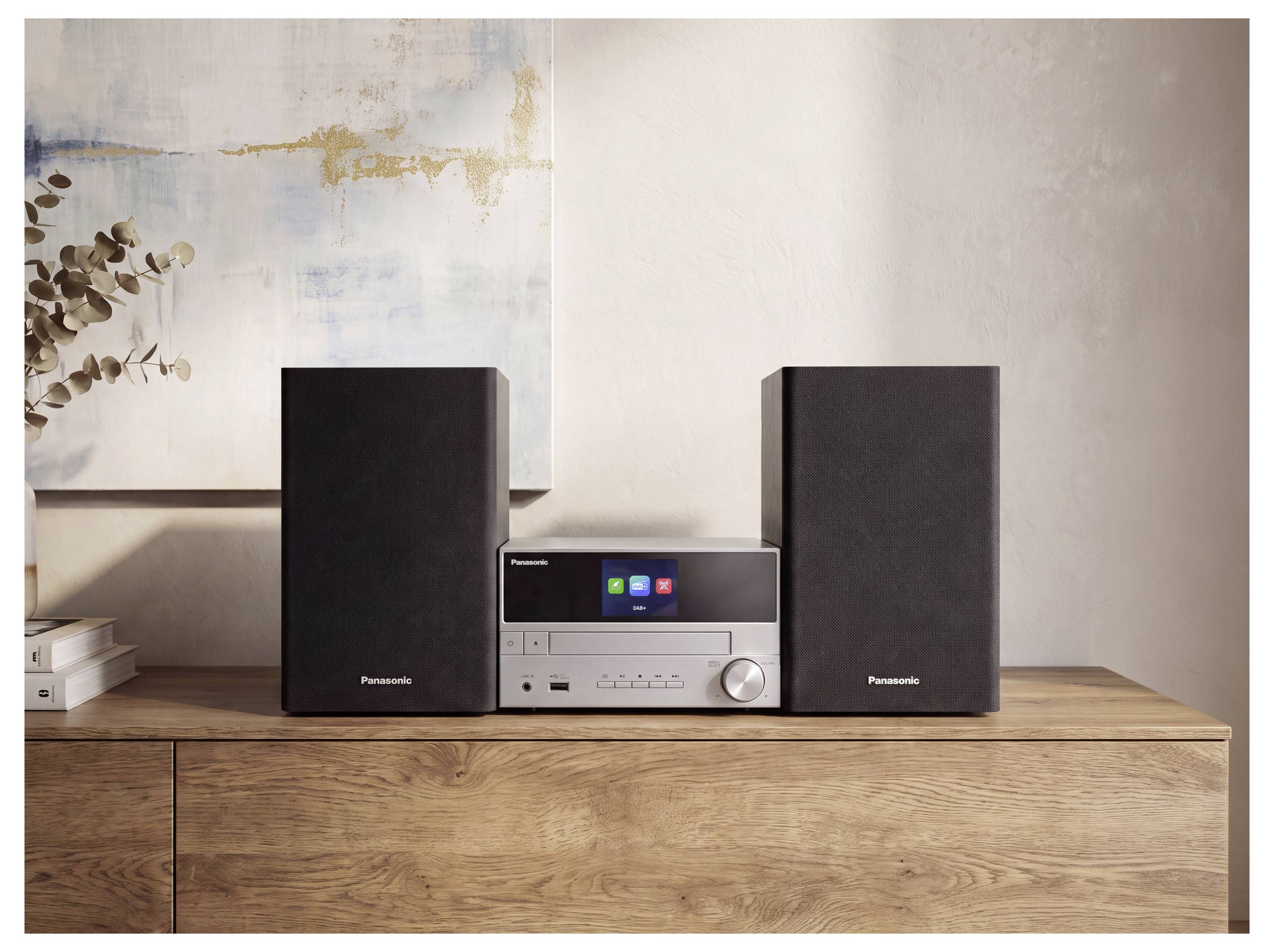 Panasonic SC-PM302E-S Chaîne stéréo Bluetooth, CD, USB, DAB+, FM, avec télécommande 20 W argent-15