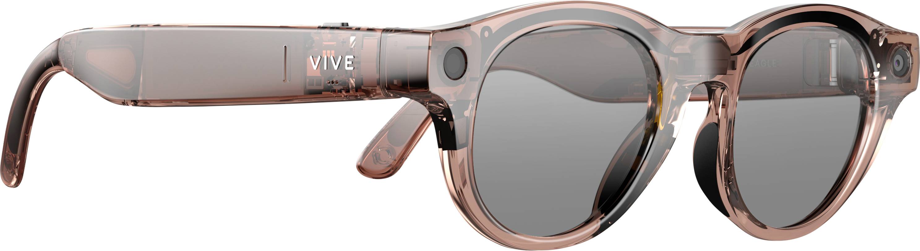 HTC Smart Glasses transparent, marron 32 GB avec sonorisation intégrée, avec capteurs de mouvements