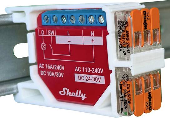 SOIXX Shelly Wave Shelly Module pour rail DIN