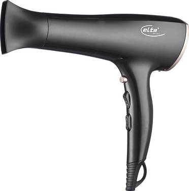 Elta Sèche-cheveux noir, or rose