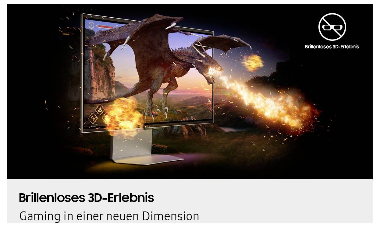 Moniteur gaming Samsung Odyssey 3D G90XF CEE F (A - G) 68.6 cm 27 pouces 2160 x 3840 pixels 16:9 1 ms IPS LED-5