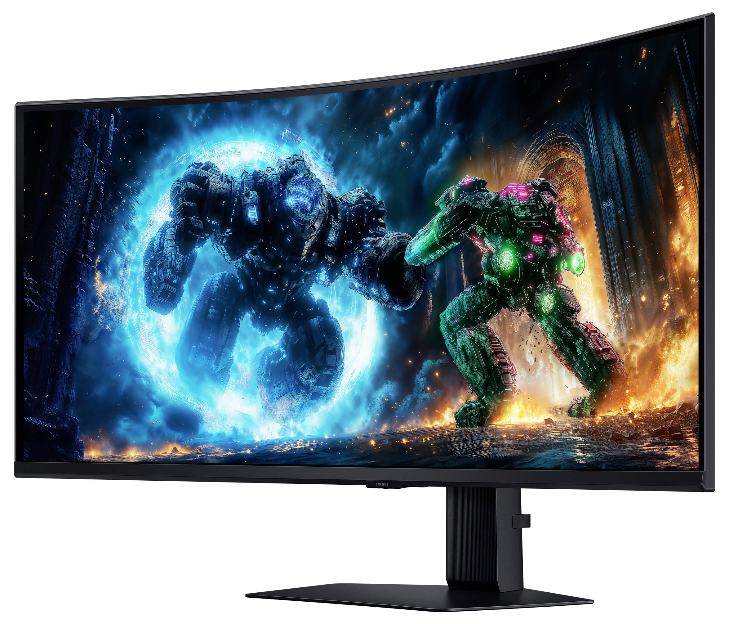 Moniteur gaming Samsung "(40""), G75F, WUHD, Curved, black" CEE F (A - G) 101.6 cm 40 pouces 5120 x 2160 pixels 21:9 1 m-3