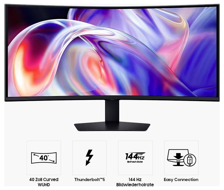 Moniteur LCD Samsung ViewFinity S85TH CEE G (A - G) 101.6 cm 40 pouces 5120 x 2160 pixels 21:9 4 ms VA LCD-17