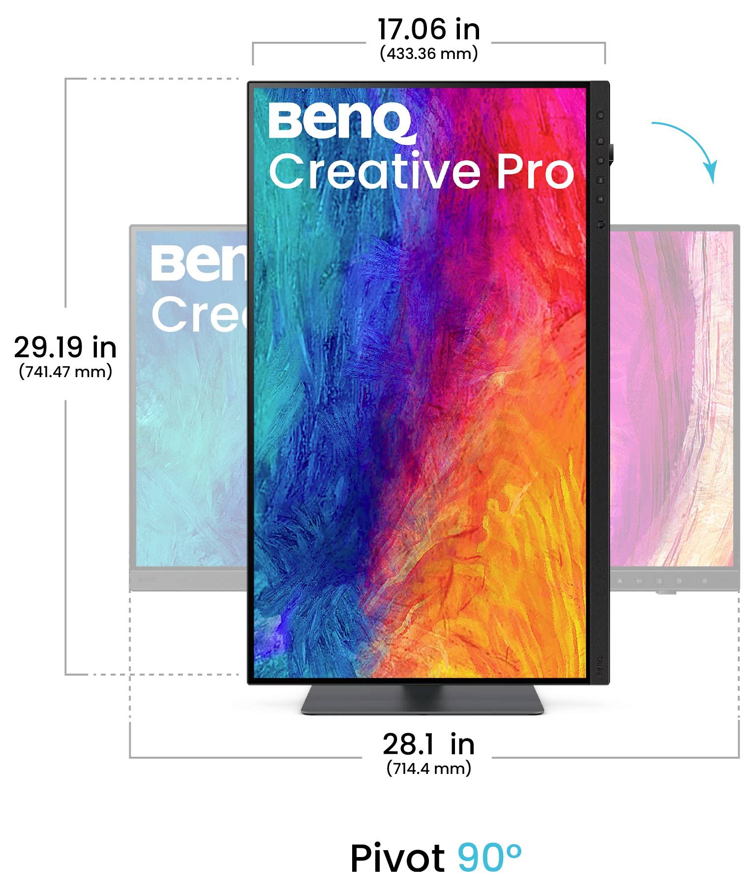 Moniteur LED BenQ PV3250U CEE G (A - G) 80 cm 31.5 pouces 3840 x 2160 pixels 16:9 5 ms IPS LED-3
