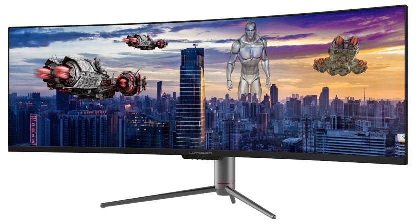 Moniteur gaming LC Power CEE F (A - G) 124.5 cm 49 pouces 5120 x 1440 pixels 32:9 6 ms-2