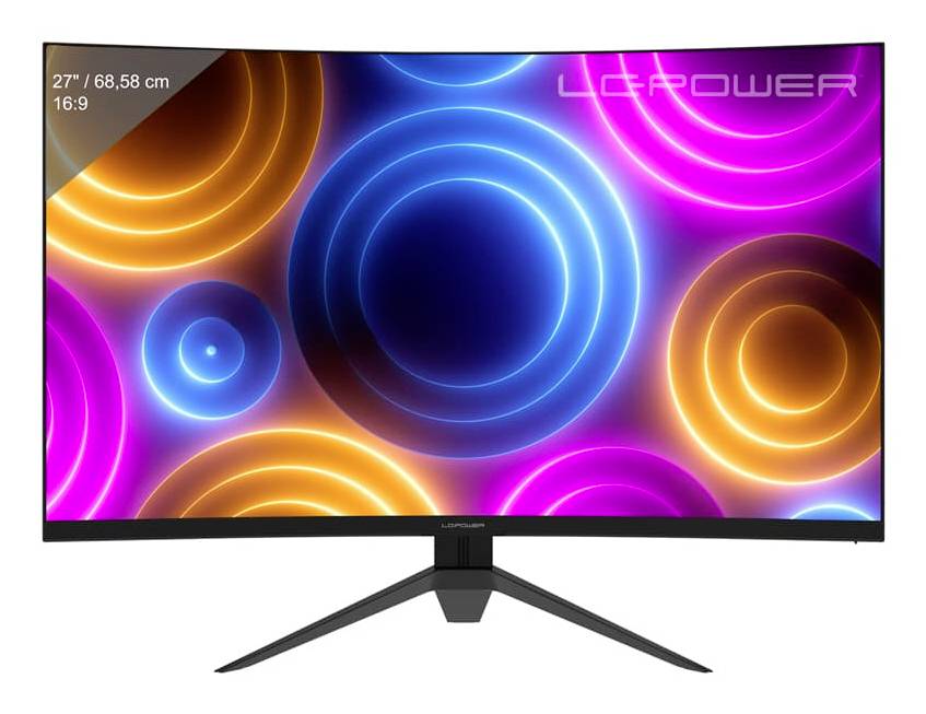 Moniteur gaming LC Power CEE F (A - G) 68.6 cm 27 pouces 2560 x 1440 pixels 16:9 2.7 ms-0