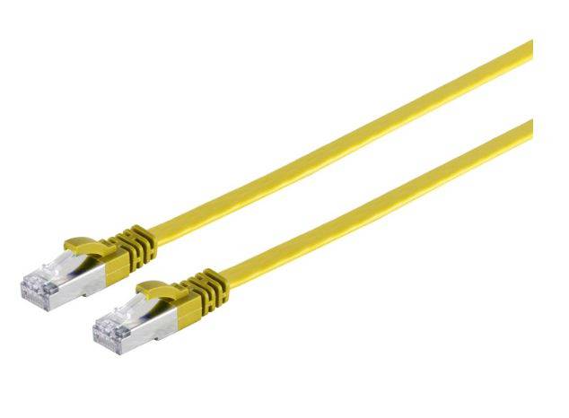 MicroConnect V-FTP6A05Y-FLAT RJ45 Câble réseau, câble patch 5 m jaune 1 pc(s)-0