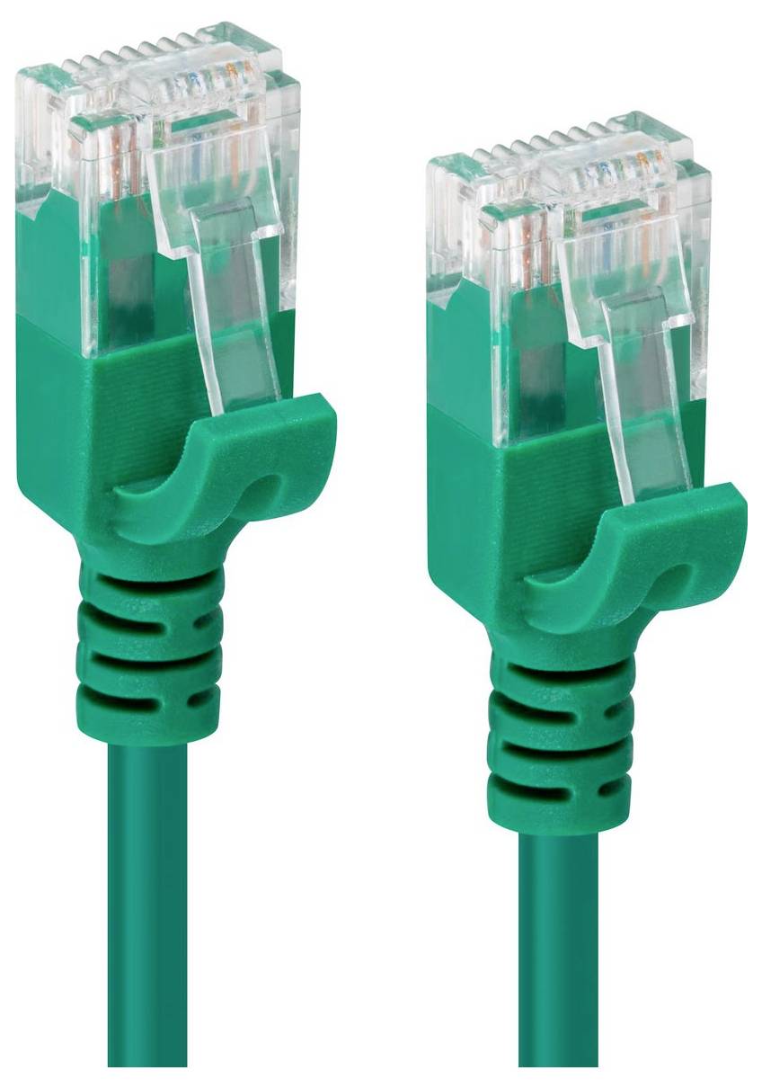 MicroConnect V-UTP6A015G-SLIM RJ45 Câble réseau, câble patch 1.5 m vert 1 pc(s)-1