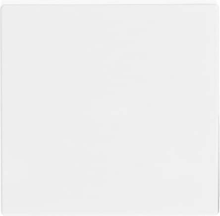 Panneau carré blanc vierge avec une bordure grise discrète et une ombre subtile.