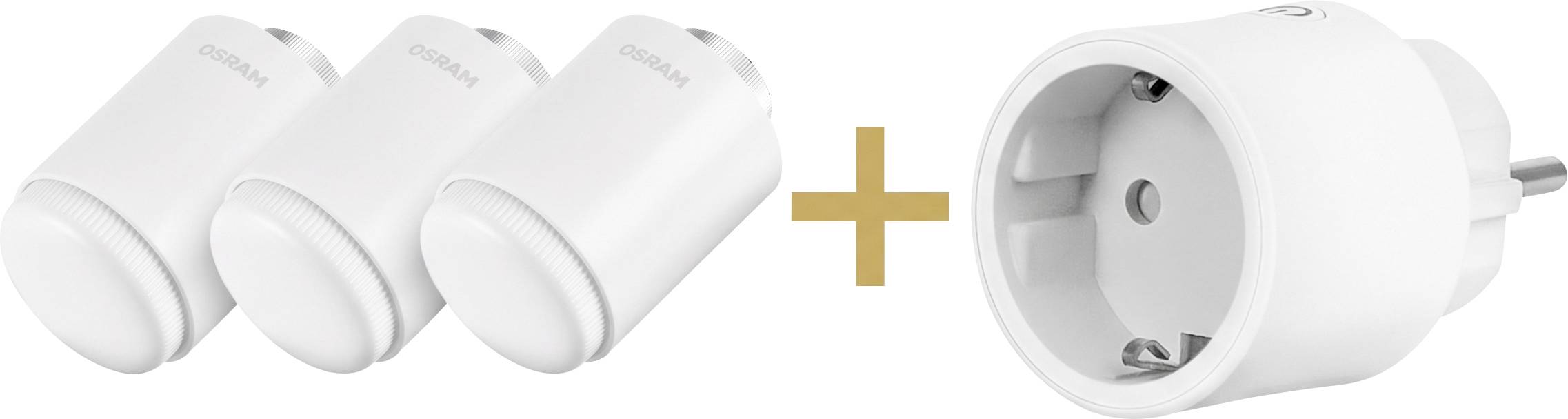 SMART+ WIFI Radiator Thermostat Gen2 White Triple Pack OSRAM 4058075864276 Pack de têtes thermostatiques électronique