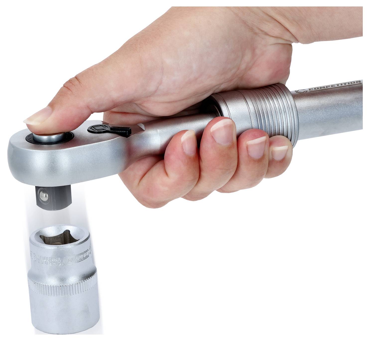 KS Tools 512.0101 Cliquet réversible télescopique 1/2" (12.5 mm) 450 mm-9