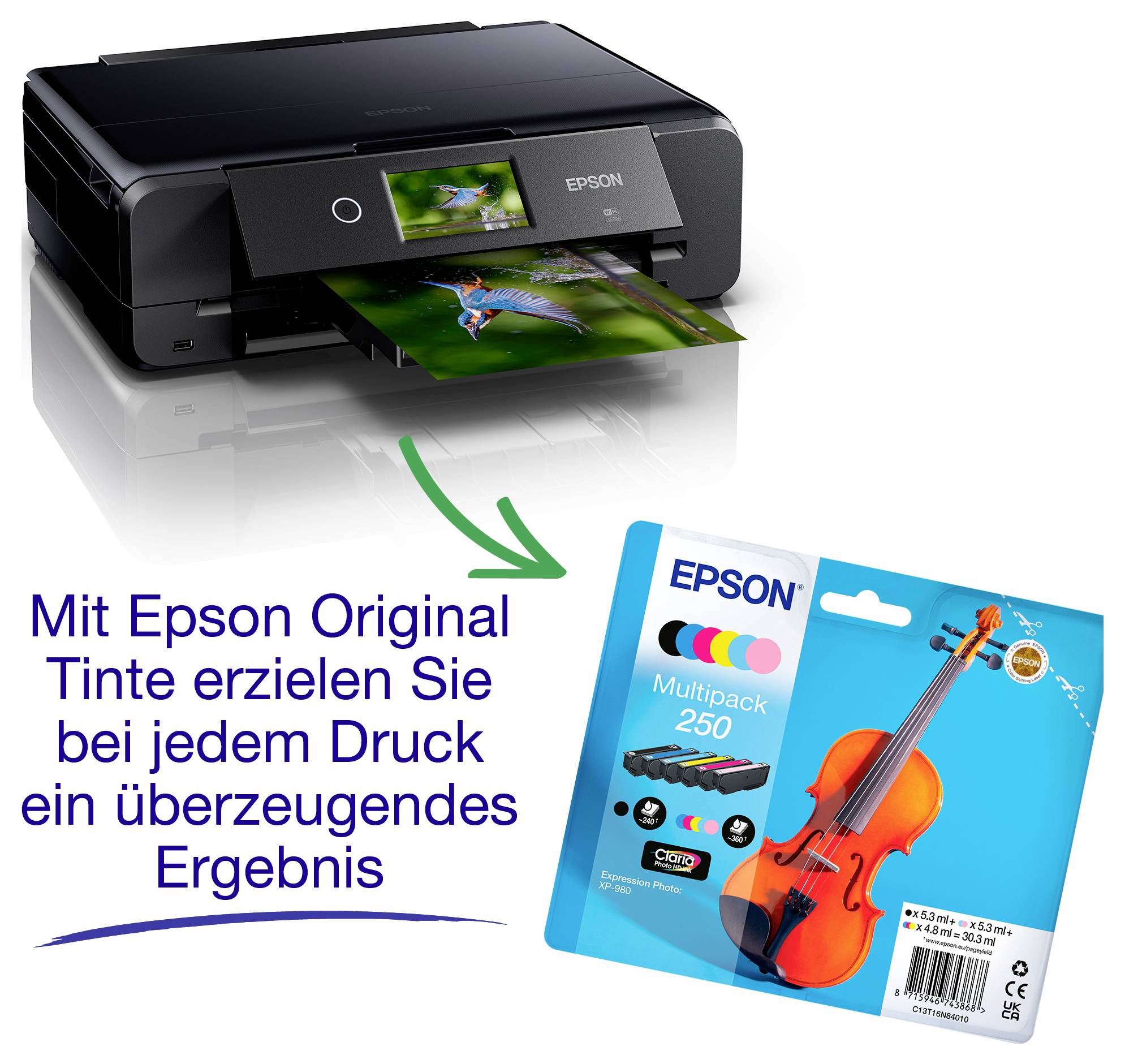 Epson Expression Photo XP-980 Imprimante multifonction jet d'encre couleur A3, A4 imprimante, scanner, photocopieur-9