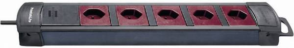 Multiprise Brennenstuhl 8002085 x5 noir, bordeaux fiche CH 1 pc(s)