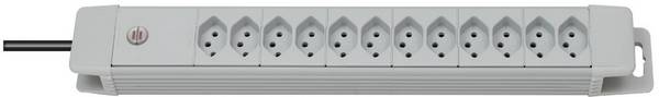 Bloc multiprise sans interrupteur Brennenstuhl 8552022 x12 gris clair (RAL 7035) fiche CH 1 pc(s)