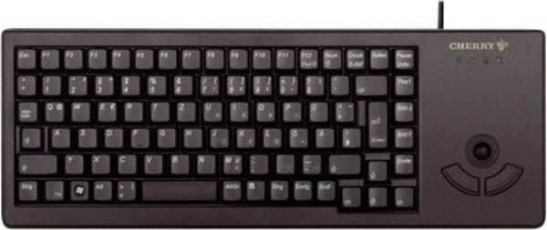 CHERRY XS Trackball USB Clavier anglais, QWERTY noir port USB