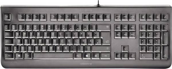CHERRY KC 1068 USB Clavier anglais, QWERTY noir port USB