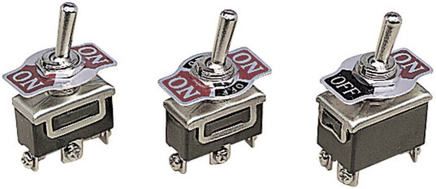 Interrupteur à levier 1 x (On)/Off/(On) Velleman JS-510G 250 V/AC 10 A momentané/0/momentané 1 pc(s)