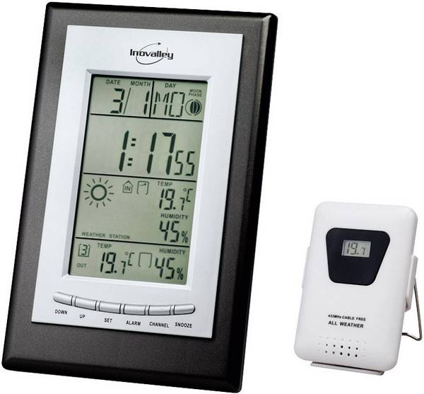 Station météo écran LCD complète radio-pilotée