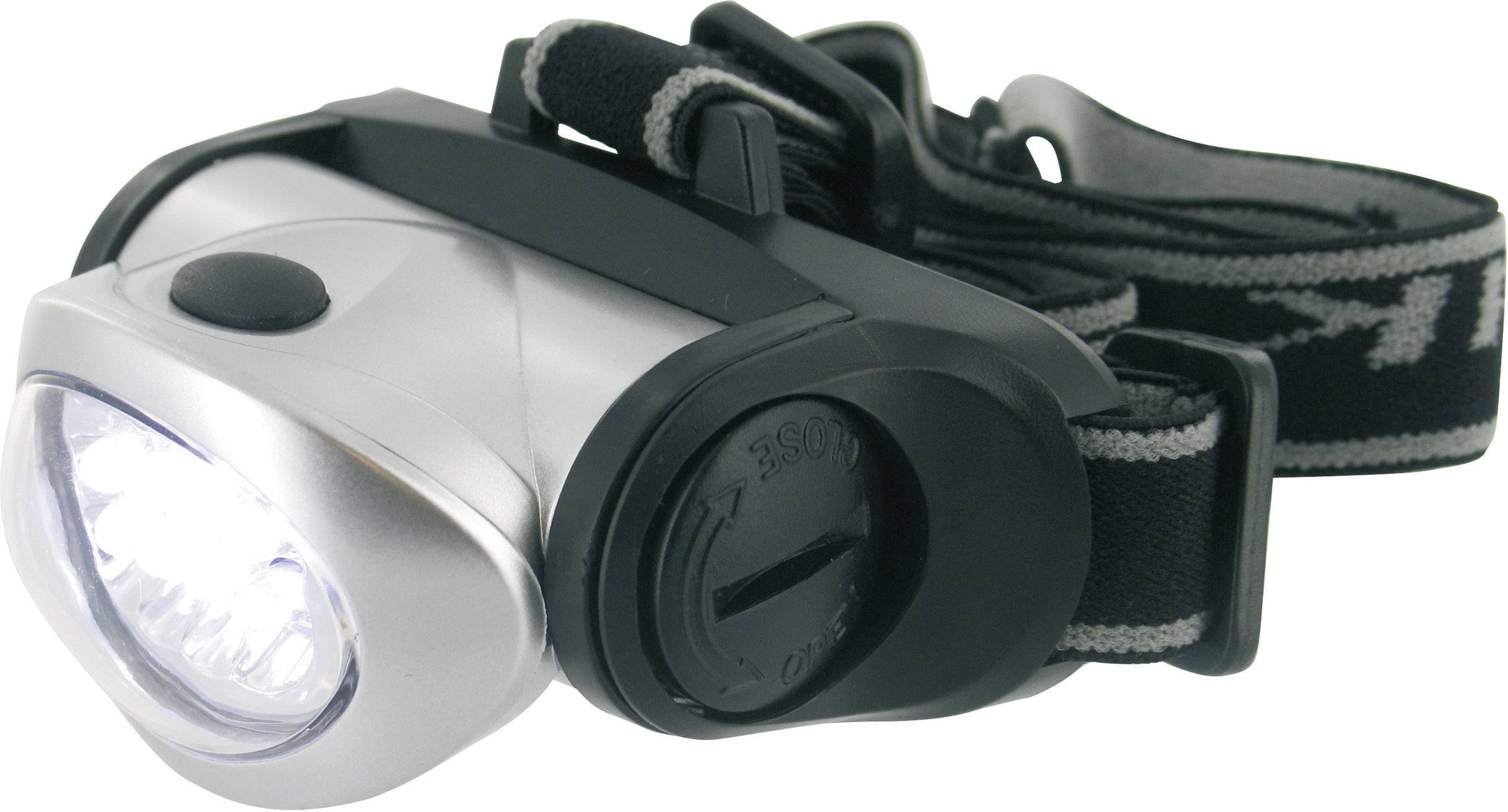 Lampe frontale Ampoule LED 8 LED à pile(s) 125 g 60 h argent Conrad.fr
