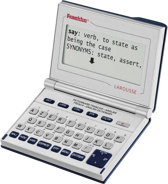 Dictionnaire électronique françaisanglais Franklin BFQ575 Conrad.fr