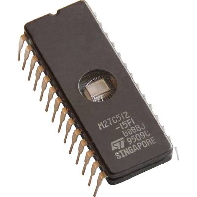 STMicroelectronics M27C512-DIP28W CI Mémoire CDIP-28 EPROM 512 ko 64 K x 8  