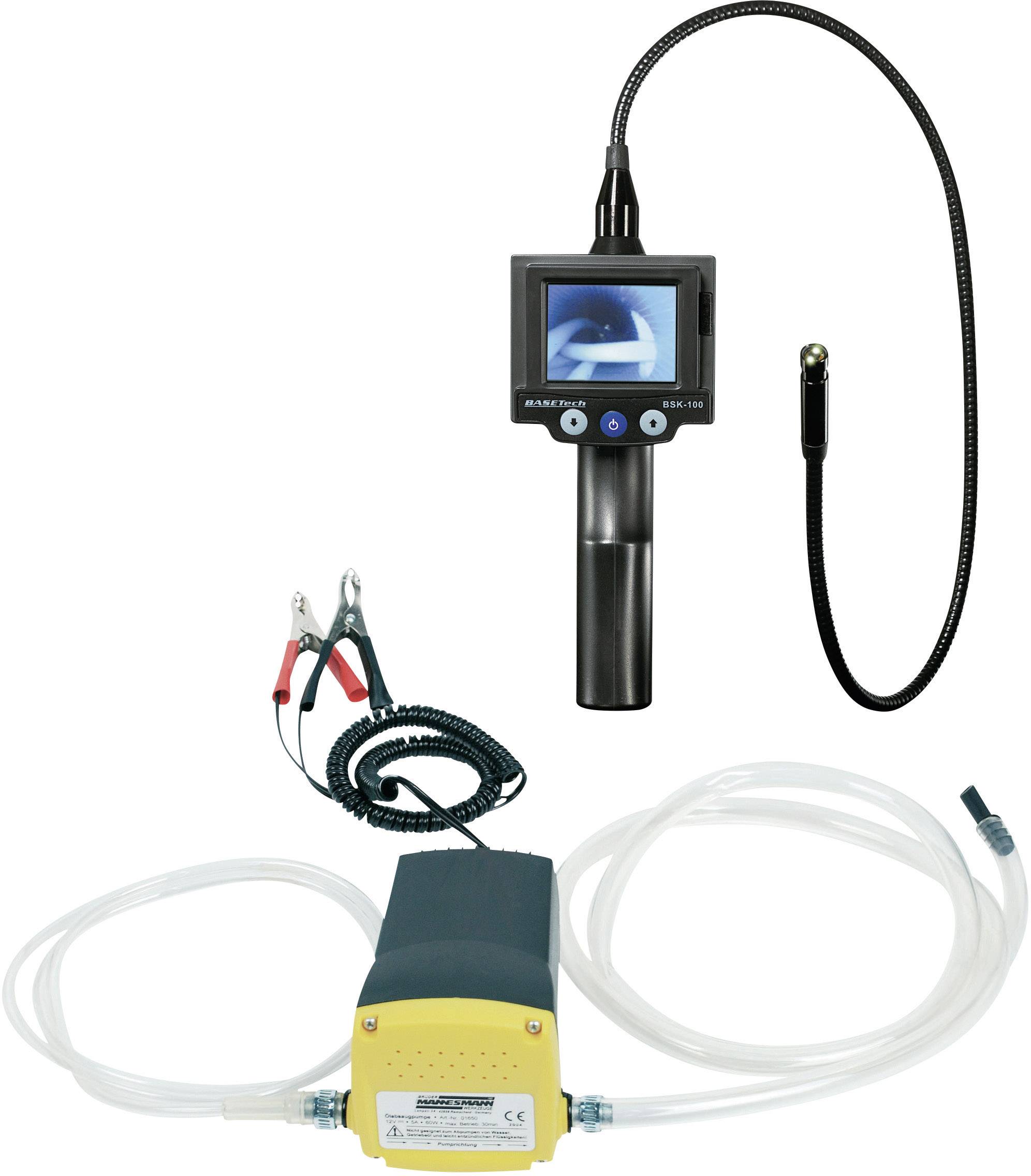 Set endoscope Basetech BSK100 + Pompe aspirante 12 V Mannesmann 01650