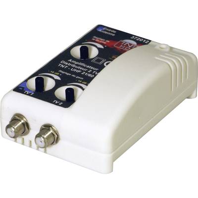 Amplificateur TNT 1 entrée / 2 sorties filtré 4G 15 à 35 dB Elap 372012