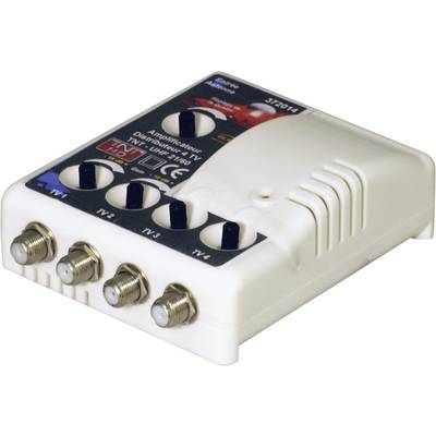 Amplificateur TNT 1 entrée / 4 sorties filtré 4G 15 à 35 dB Elap 372014