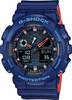 Casio Montre-bracelet GA-100L-2AER (l x H) 51.20 mm x 55 mm bleu Matériau du boîtier=Résine synthétique Matériau (bracelet)=Résine synthétique