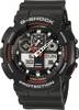 Casio Montre-bracelet GA-100-1A4ER (l x H) 51.20 mm x 55 mm noir, rouge Matériau du boîtier=Résine synthétique Matériau (bracelet)=Résine synthétique