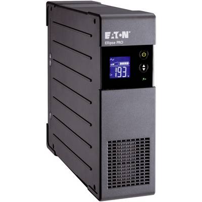 Onduleur (USV) portant l'inscription 'Eaton Ellipse PRO', doté d'un affichage numérique et de boutons de commande.