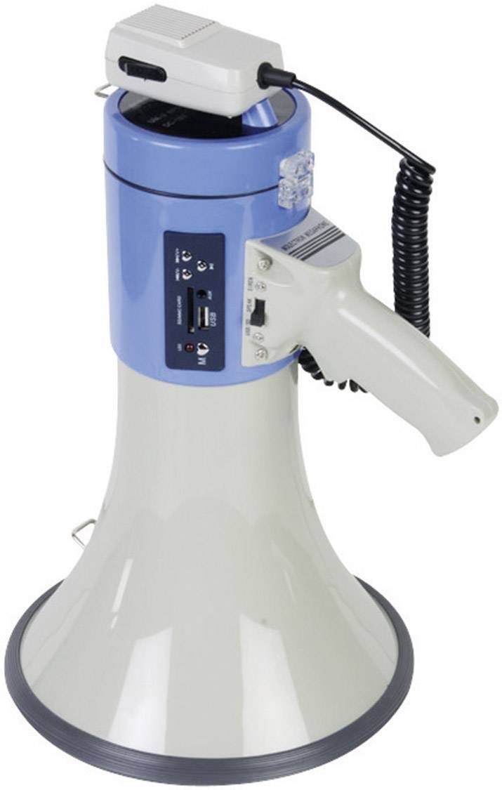 Mégaphone portable 25W Velleman MP25FMU (lecteur USB + SD)-2