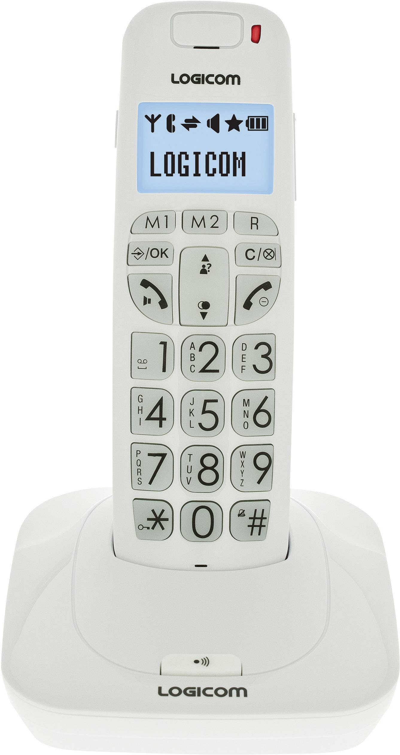 Téléphone Fixe sans Fil DECT Senior avec Grosses Touches et Écran-1