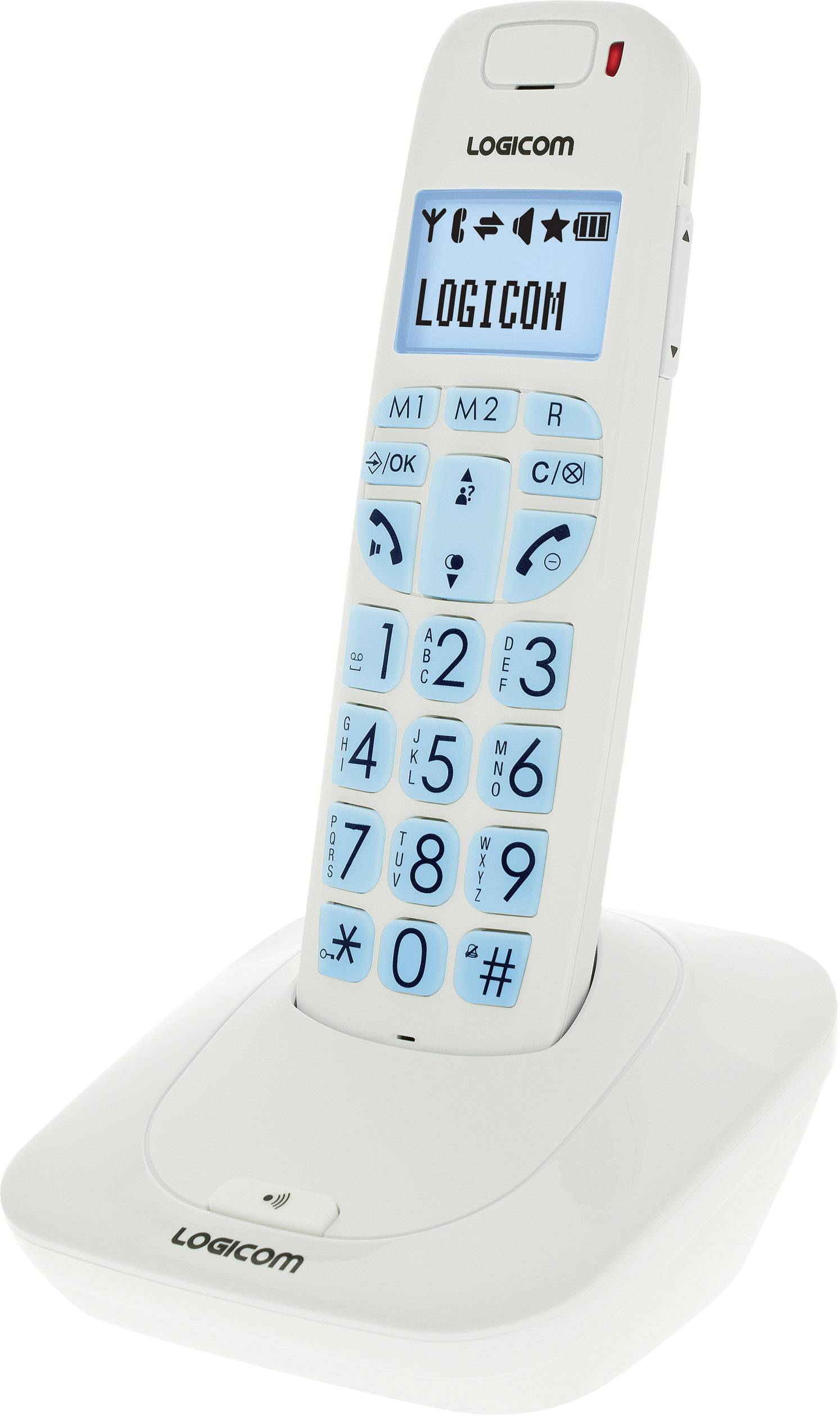Téléphone Fixe sans Fil DECT Senior avec Grosses Touches et Écran-0