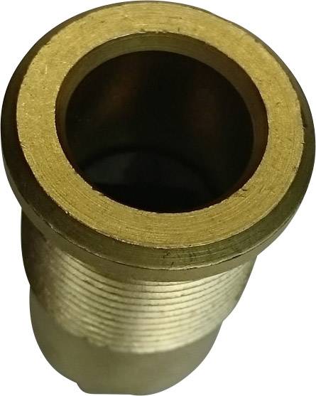 Élément métallique cylindrique, avec filetage intérieur et surface lisse, probablement destiné à la connexion de tuyaux.