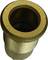 Élément métallique cylindrique, avec filetage intérieur et surface lisse, probablement destiné à la connexion de tuyaux.