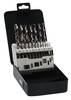 Bosch Accessories 2609255062 HSS Jeu de forets pour le métal 19 pièces 1 mm, 1.5 mm, 2 mm, 2.5 mm, 3 mm, 3.5 mm, 4 mm, 4.5 mm, 5 mm, 5.5 mm, 6 mm, 6.5 mm, 7 mm, 7.5 mm, 8 mm, 8.5 mm, 9 mm, 9.5 mm, 10 mm meulé DIN 338 tige cylindrique 1 set