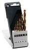 Bosch Accessories 2609255113 HSS Jeu de forets pour le métal 6 pièces 2 mm, 3 mm, 4 mm, 5 mm, 6 mm, 8 mm TiN DIN 338 tige cylindrique 1 set