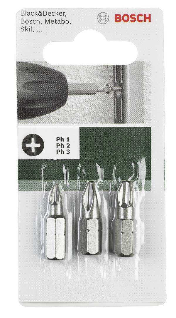 Bosch Accessories  Embout pour vis à tête fendue 4.5 mm, 5.5 mm, 6.5 mm   C 6.3 3 pc(s)
