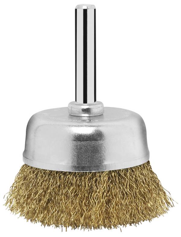 Brosse boisseau pour perceuses - fils ondulés, laitonnés, 50 mm Bosch 2609256516