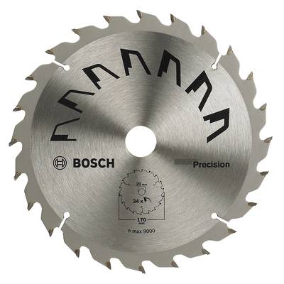Bosch Accessories Precision 2609256857 Lame de scie circulaire au carbure 170 x 20 mm Nombre de dents: 24 1 pc(s)