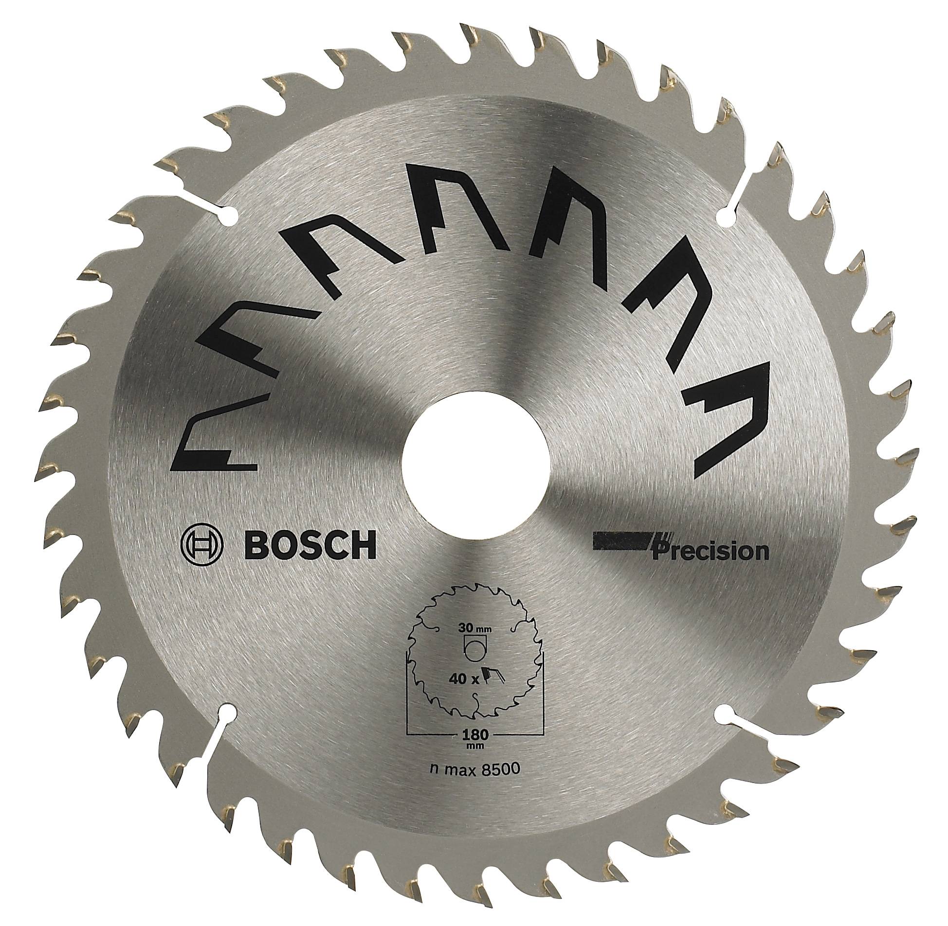 Bosch Accessories Precision 2609256861 Lame de scie circulaire au carbure 180 x 30 mm Nombre de dents: 40 1 pc(s)