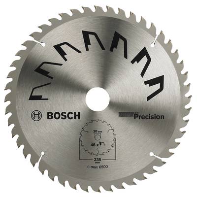 Bosch Accessories Precision 2609256877 Lame de scie circulaire au carbure 235 x 30 mm Nombre de dents: 48 1 pc(s)