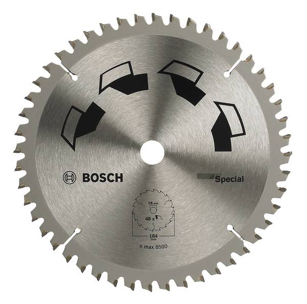 Bosch Accessories Special 2609256890 Lame de scie circulaire au carbure 184 x 16 mm Nombre de dents: 48 1 pc(s)